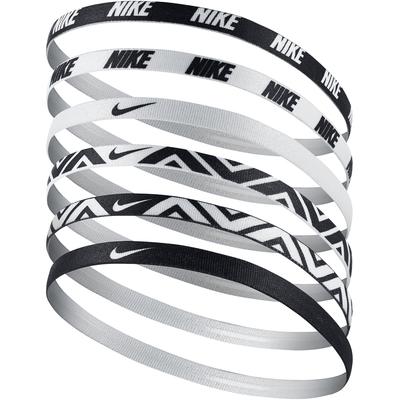 Nike Sports Printed Headbands - Pack of 6 (Black/White) - main image