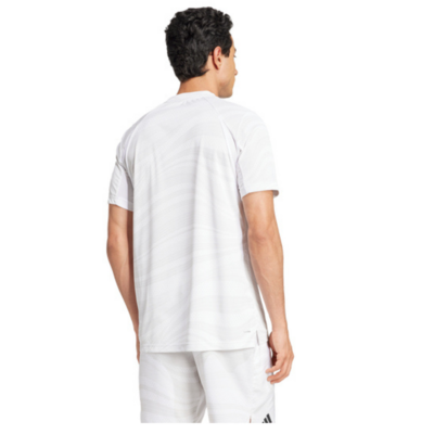 Adidas Mens Club Graphic Tee- White/Grey - main image