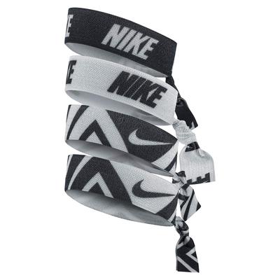 Nike Printed Hairbands (Pack of 4) - Black/Light Grey - main image