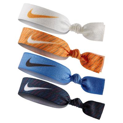 Nike Printed Hairbands (Pack of 4) - White/Orange/Blue - main image