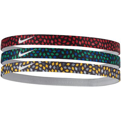 Nike Printed Headbands (Pack of 3) - Red/Green/Yellow - main image