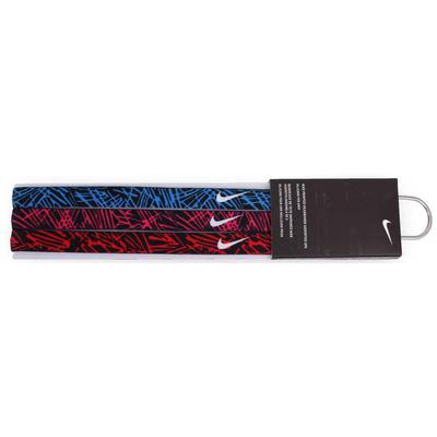 Nike Printed Headbands (Pack of 3) - Blue/Pink/Red - main image