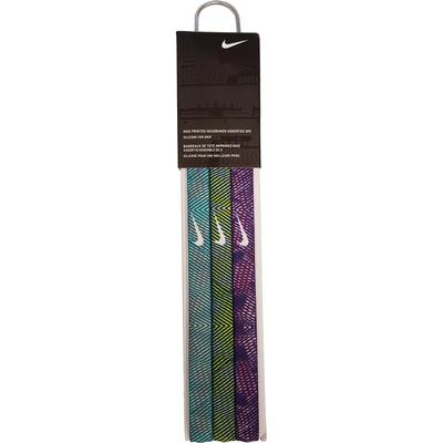 Nike Printed Headbands (Pack of 3) - Blue/Green/Purple - main image