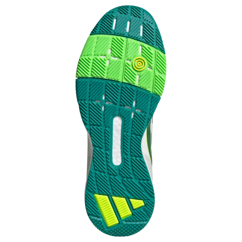 Adidas Mens Crazyquick Boost Padel Shoes - White/Lime - main image