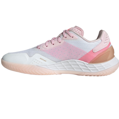Adidas Womens Defiant Speed 2 Tennis Shoes - White/Pink - main image
