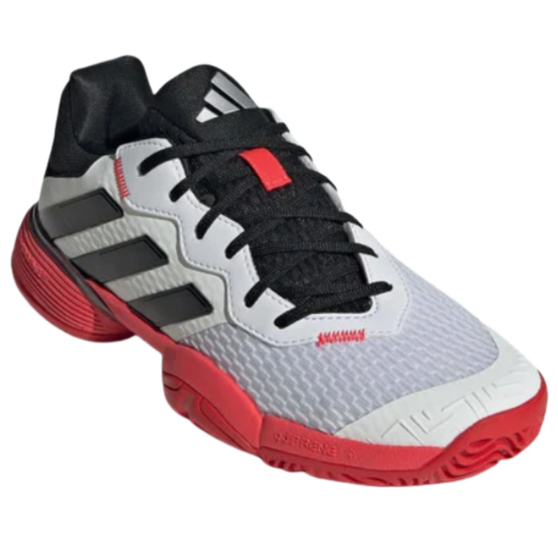 Adidas Kids Barricade Tennis Shoes - Cloud White/Core Black/Lucid Red - main image