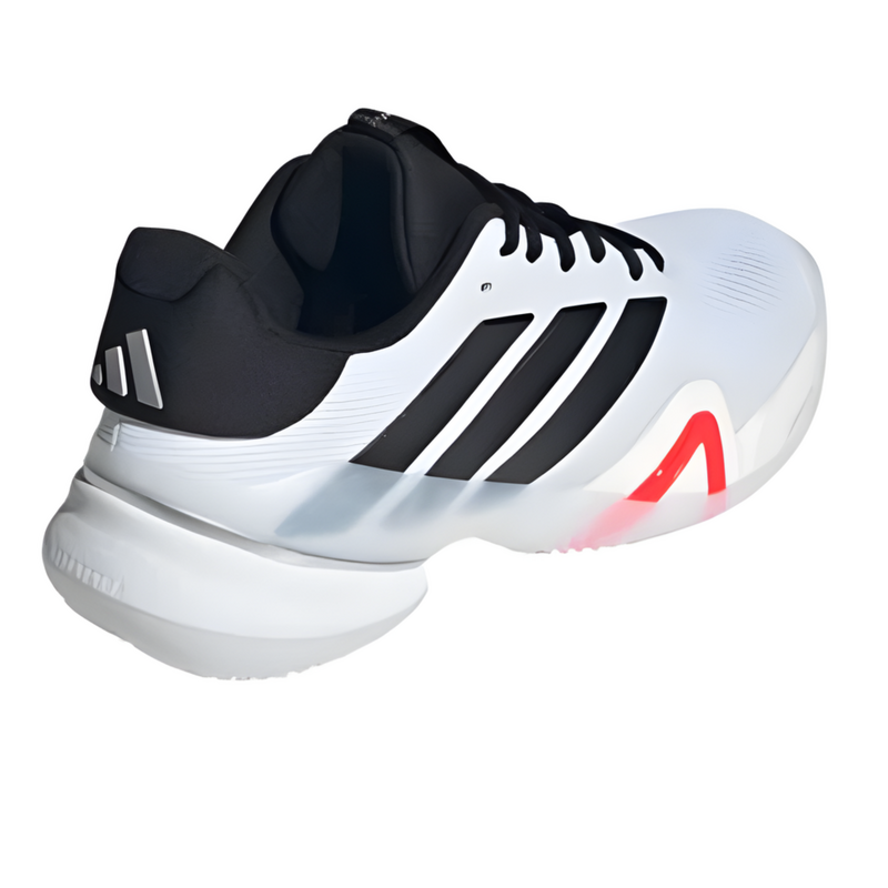 Adidas Mens Barricade 14 Tennis Shoes - Core Black/Zero Metallic/Lucid Red - main image
