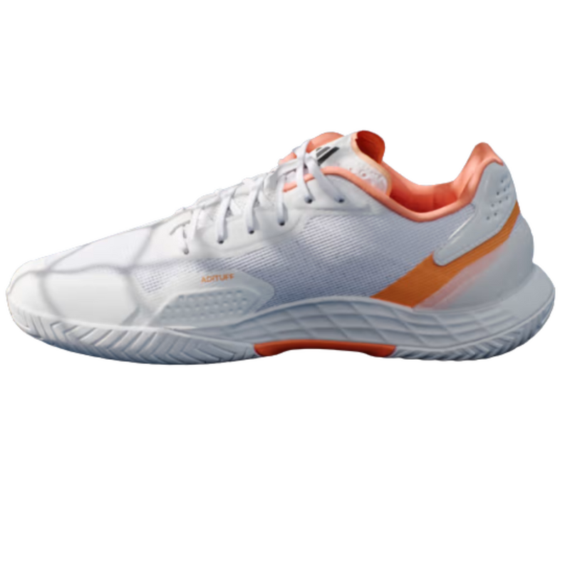 Adidas Mens Defiant Speed 2 Tennis Shoes - Cloud White / Core Black / Lucid Orange - main image