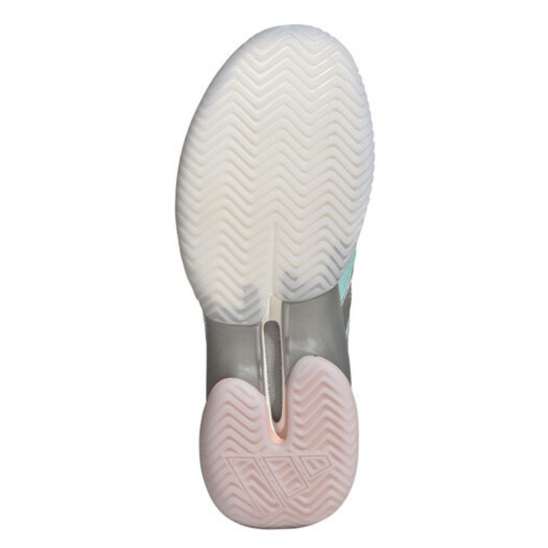 Adidas Womens Barricade 14 Tennis Shoes - Flash Aqua/SIlver Metallic/Blush Pink - main image