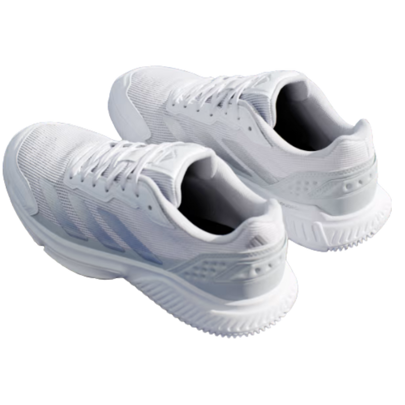 Adidas Womens Courtquick Padel Shoes - Cloud White / Silver Metallic / Cloud White - main image