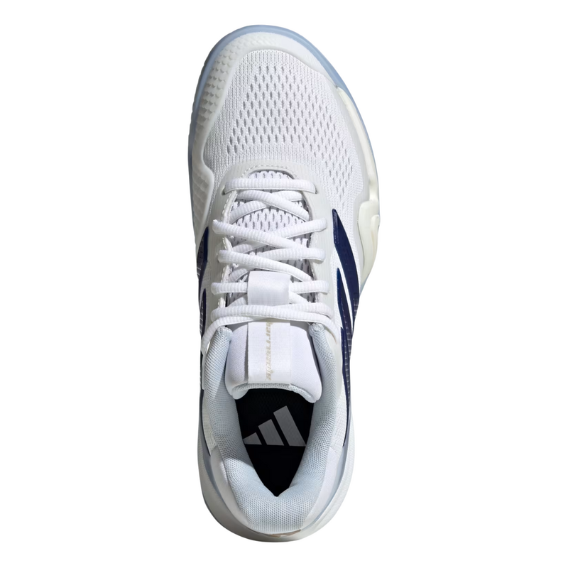 Adidas Womens Barricade 14 Tennis Shoes - Cloud White/ Cyber Metallic/ Dark Blue - main image