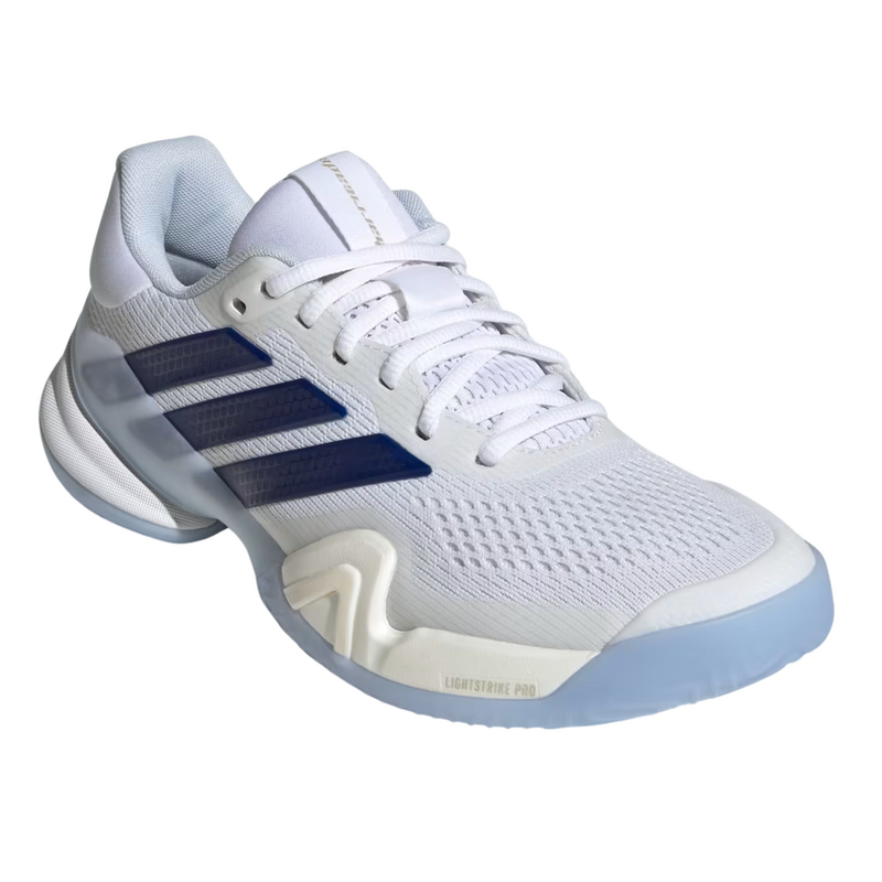 Adidas Womens Barricade 14 Tennis Shoes - Cloud White/ Cyber Metallic/ Dark Blue - main image