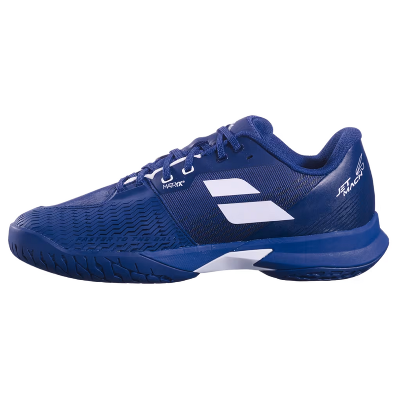 Babolat Mens Jet Mach 4 All Court Tennis Shoes - Dark Blue/White - main image
