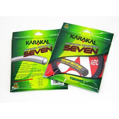 Karakal Big Bite Seven 1.20mm (10m) Tennis String Set - Black - main image
