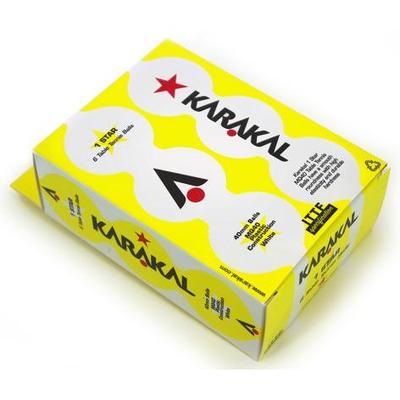Karakal 1 Star Table Tennis Balls (White) - Pack of 6 - main image