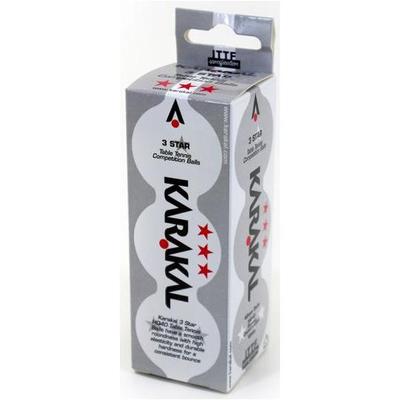Karakal 3 Star Table Tennis Balls (Orange) - Pack of 3 - main image
