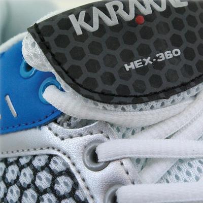 Karakal HEX 360 Indoor Court Badminton/Squash Shoes - White/Blue - main image