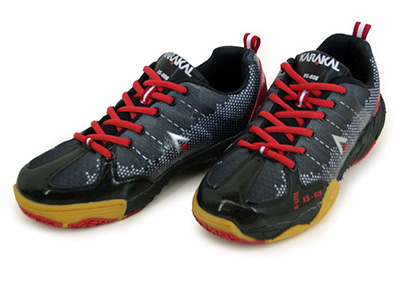 Karakal XS 606 Indoor Court Badminton/Squash Shoes - Black/Red - main image