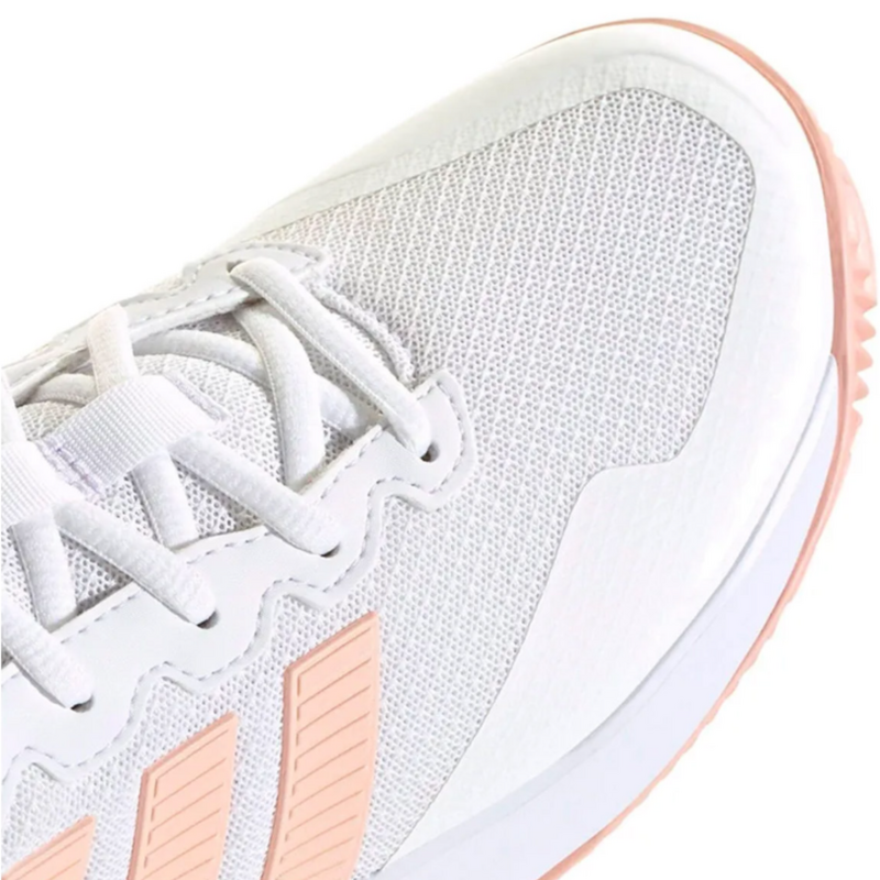 Adidas Women Game Court 2 Tennis Shoes- Cloud White/ Blush Pink/ Cloud White - main image