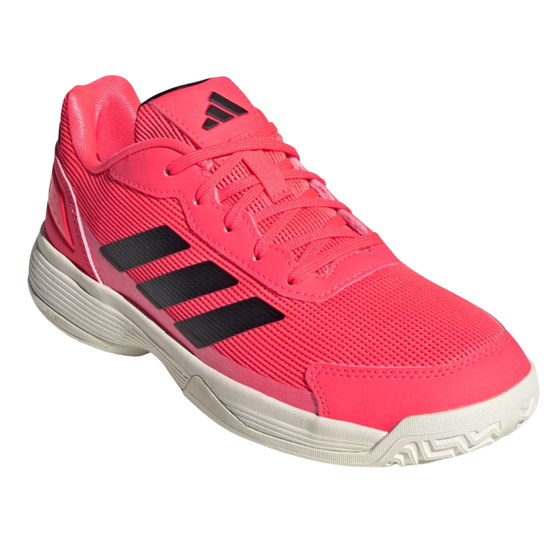 Adidas Kids Crazyquick Padel Shoes - Solar Turbo/Core Black/Off White - main image
