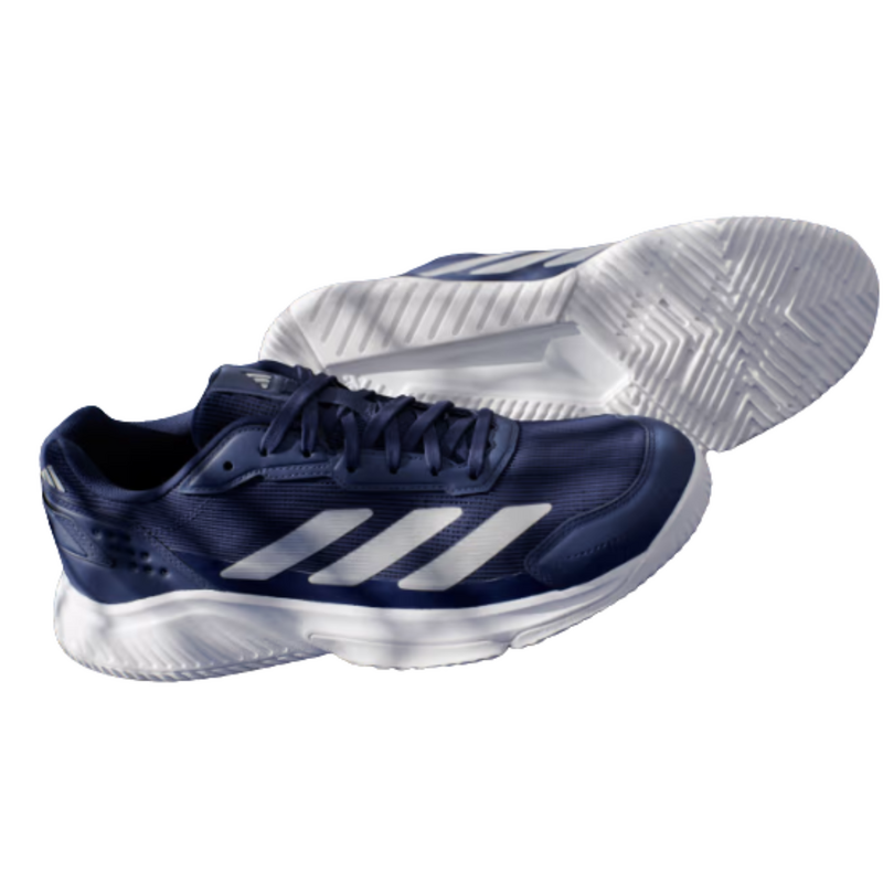 Adidas Mens Courtquick Padel Shoes - Dark Blue / Silver Metallic / Cloud White - main image
