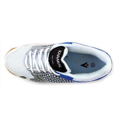 Karakal HEX 360 Indoor Court Badminton/Squash Shoes - White/Blue - main image
