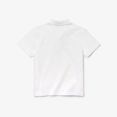 Lacoste Boys Ultra-Light Cotton Tennis Polo Shirt - White - main image