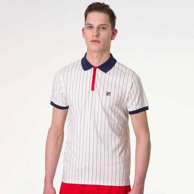 Fila Mens BB1 Polo - White/Navy/Cream - main image