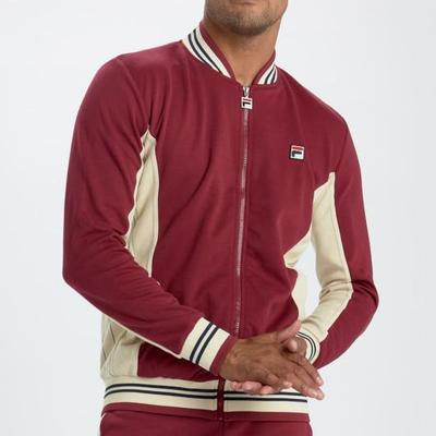 Fila Mens Settanta Track Jacket - Tibetan Red/Oyster White - main image
