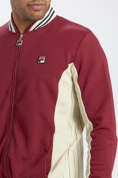 Fila Mens Settanta Track Jacket - Tibetan Red/Oyster White - main image