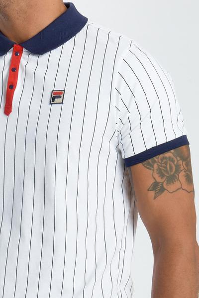 Fila Mens BB1 Classic Vintage Polo - White - main image