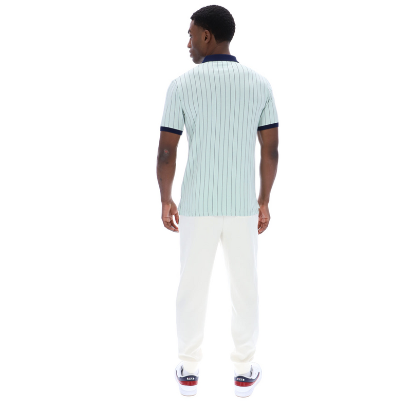 Fila Mens BB1 Classic Vintage Striped Polo - Surf Spray/ Fila Navy/ White - main image