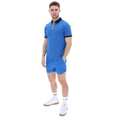 Fila Mens Classic Striped Polo - Strong Blue - main image