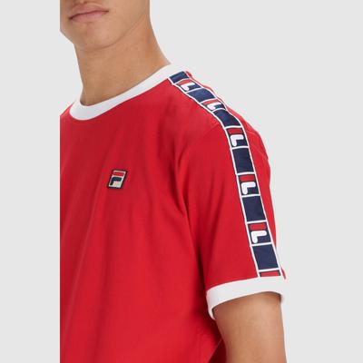 Fila Mens Luca Woven Tee - Chinese Red