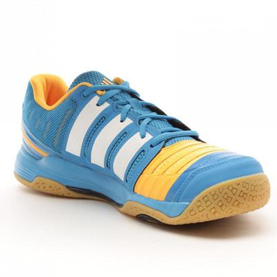 Adidas Mens Court Stabil 11 Indoor Shoes - Blue/Yellow - main image