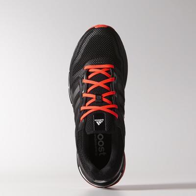 Adidas Mens Revenergy Mesh Running Shoes - Black/Solar Red - main image
