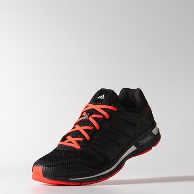 Adidas Mens Revenergy Mesh Running Shoes - Black/Solar Red - main image