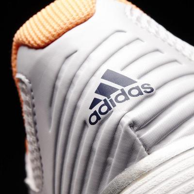 Adidas Womens Barricade Team 4 Tennis Shoes - White/Night Sky/Orange - main image