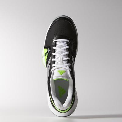 Adidas Mens Barricade Team 3 Tennis Shoes - Black/Solar Green - main image