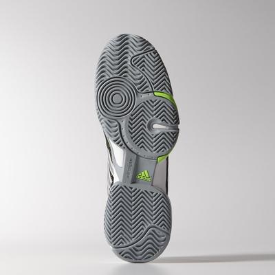 Adidas Mens Barricade Team 3 Tennis Shoes - Black/Solar Green - main image
