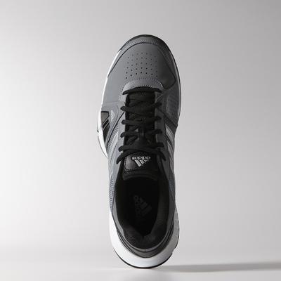 Adidas Mens Barricade Team 3 Tennis Shoes - Grey/Black - main image