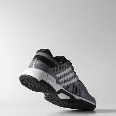 Adidas Mens Barricade Team 3 Tennis Shoes - Grey/Black - main image