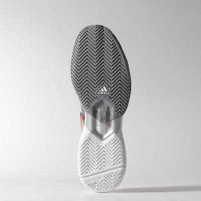 Adidas Mens CC Adizero Feather III Tennis Shoes - Black/Solar Red - main image