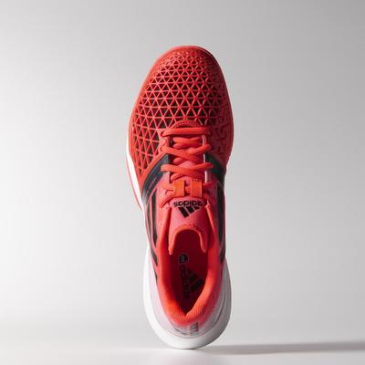 Adidas Mens CC Adizero Feather III Tennis Shoes - Solar Red - main image