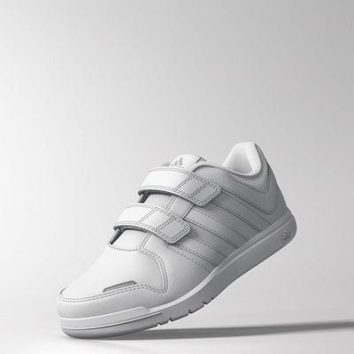 Adidas Kids Trainer 6 Training Shoes - Core White/Clear Grey