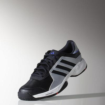 Adidas Mens Barricade Court Tennis Shoes - Black/White
