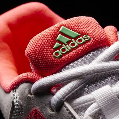 Adidas Womens Barricade Court Tennis Shoes - White/Red - main image