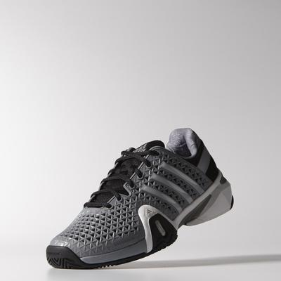Adidas Mens Adipower Barricade 8+ Tennis Shoes - Tech Grey - main image
