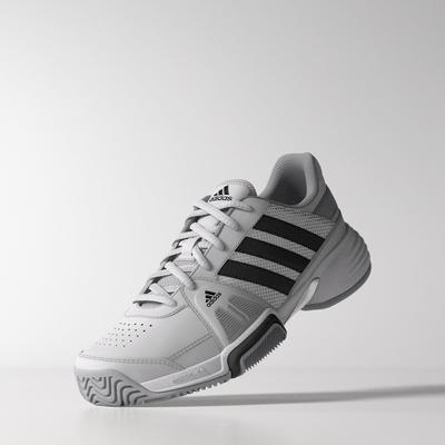 Adidas Kids Barricade Team 3 XJ Tennis Shoes - White/Black - main image