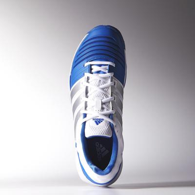 Adidas Mens adiPower Stabil 11 Indoor Shoes - White/Blue - main image